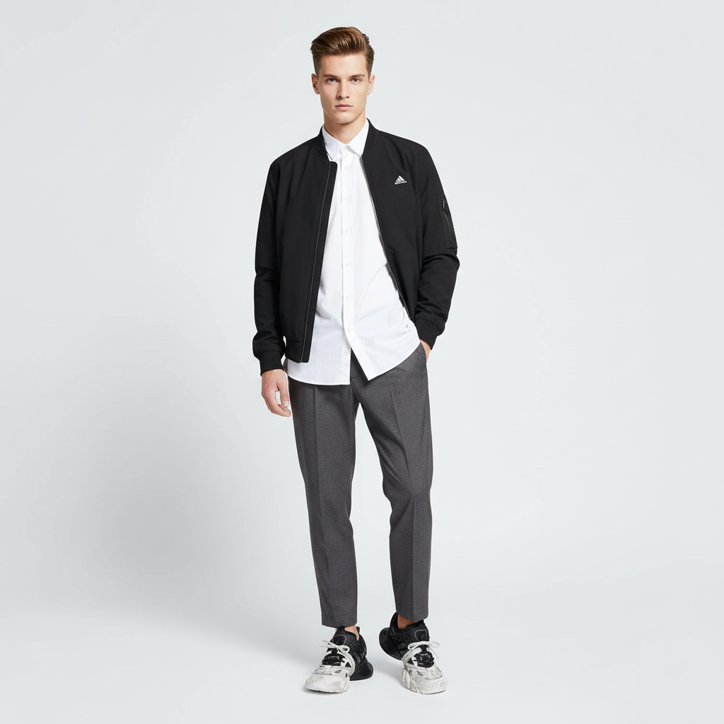 Lookbook adidas XLG Runner Deluxe ''Putih Hitam'' JR0861