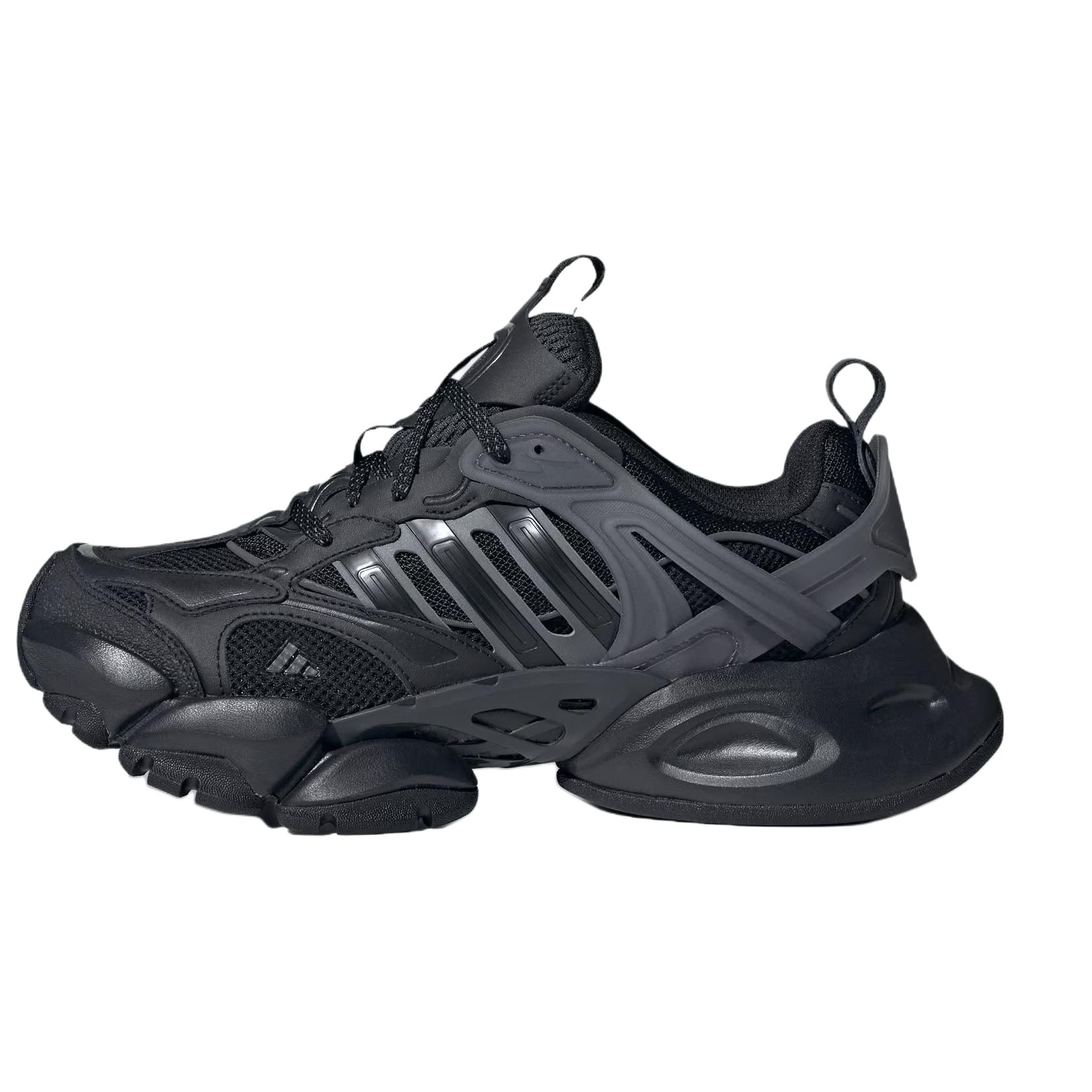 adidas XLG Runner Deluxe Black Low-Top Dad Shoes Fashion Comfort Height Boost JR3086