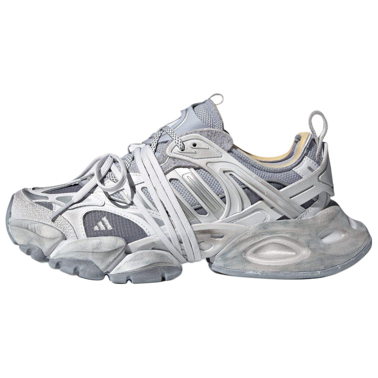 adidas XLG Runner Deluxe Gray Dad Shoes Comfort Non-Slip Casual Sneakers JR9633