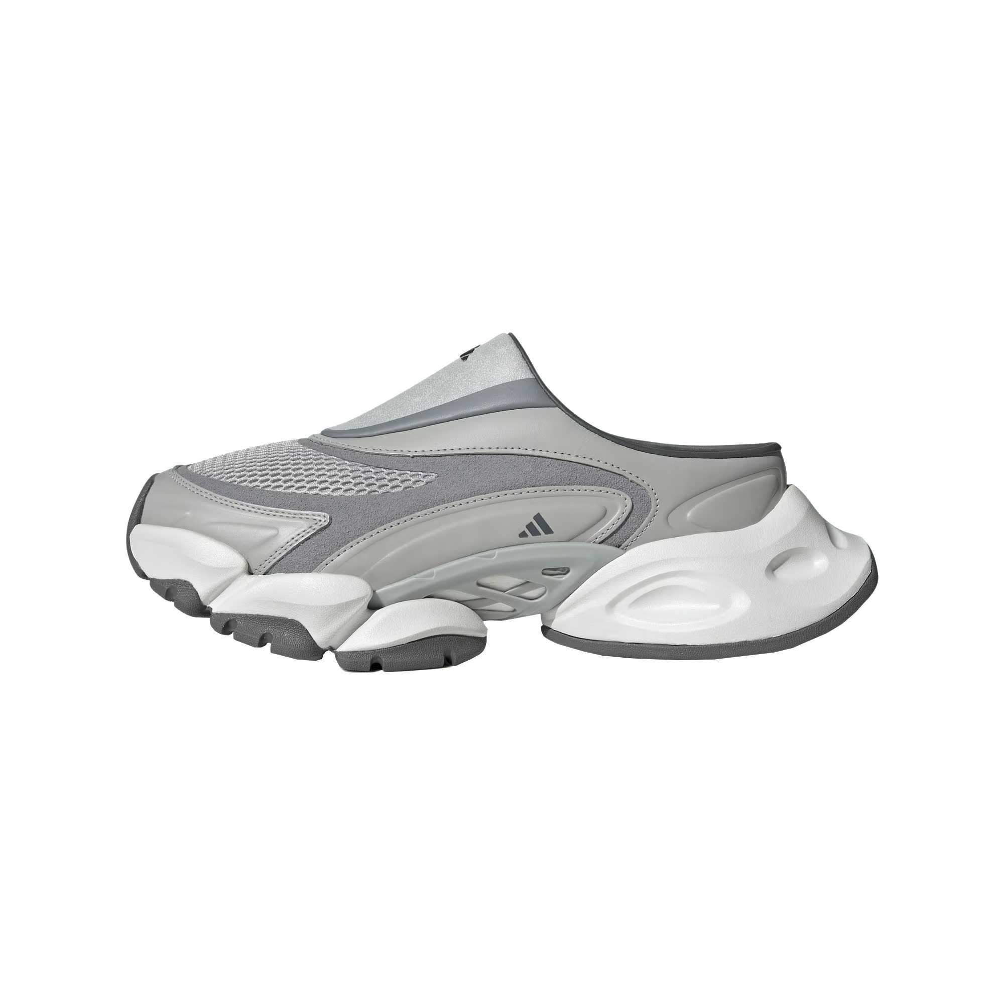 adidas XLG Runner Mule FOS Light Gray Stylish Slip-On Clogs. JS4586