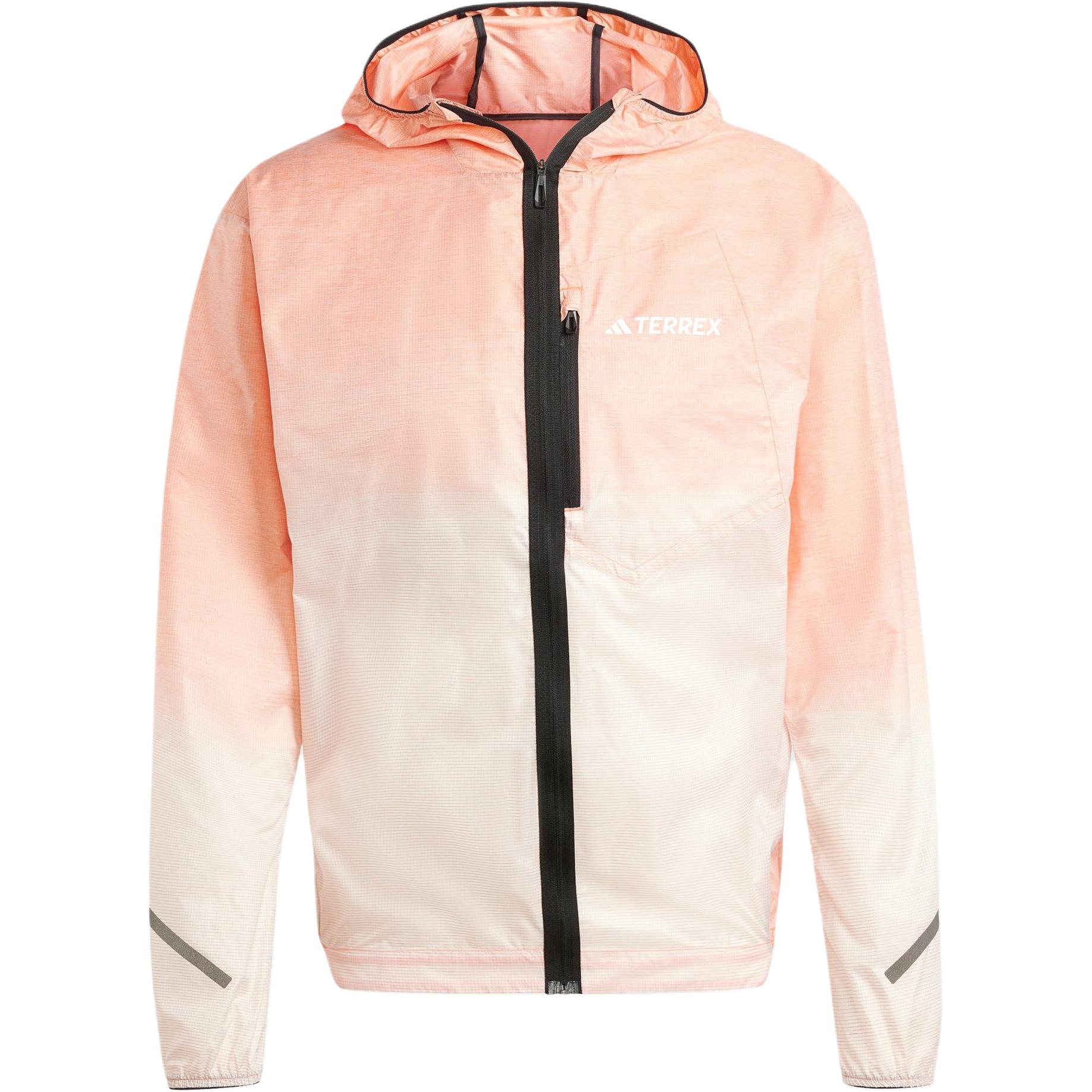 adidas Xperior Light Windweave Jacket Trail Running Lightweight Hoodie Orange IT3434