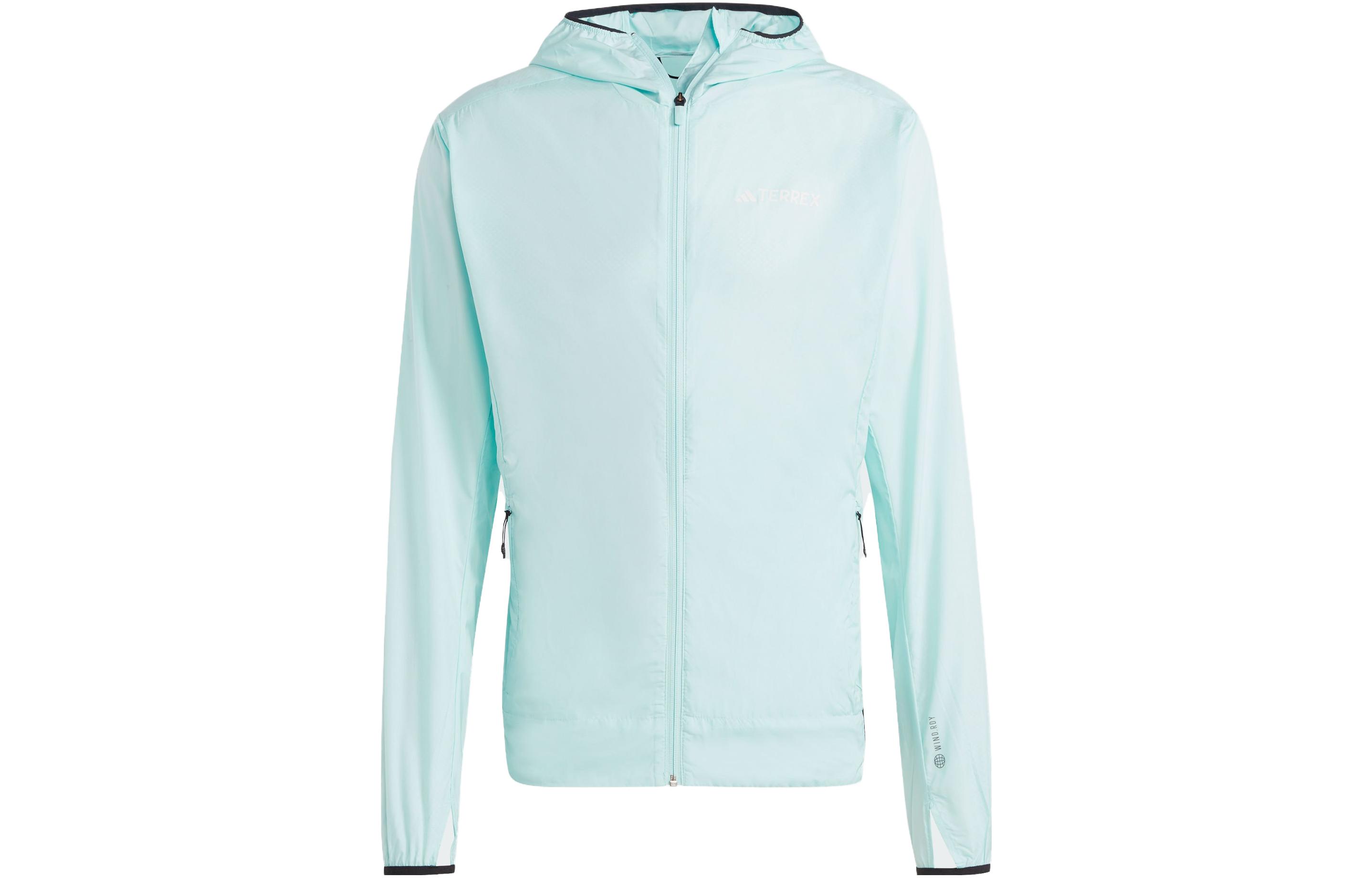 adidas Xperior Windweave Jacket Light Mint Green Hooded Windbreaker HZ5329