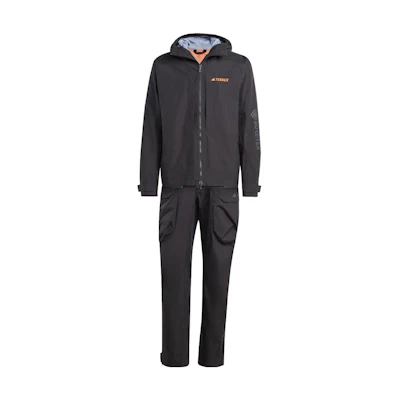 adidas XPLORIC Parley GTX Waterproof Outdoor Jacket & Pants Set Black Male. HS0316