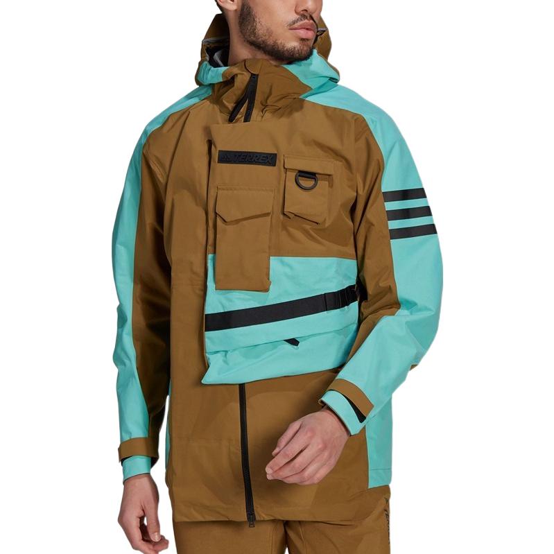 Lookbook adidas XPLORIC Terrex Utility Outdoor Jacket Khaki Multi-Pocket Design GI7307