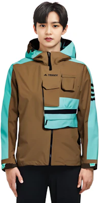 adidas XPLORIC Terrex Utility Outdoor Jacket Khaki Multi-Pocket Design GI7307 Sizing adidas XPLORIC Terrex Utility Outdoor Jacket Khaki Multi-Pocket Design GI7307