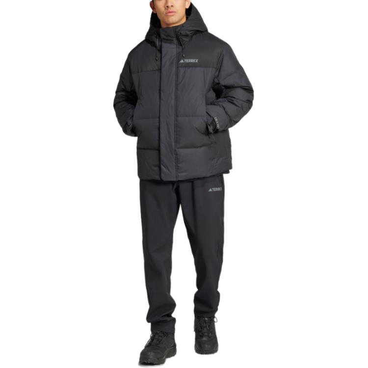 Lookbook adidas XPLORIC WIND.RDY 黑色防風防潑水羽絨外套 IX7924