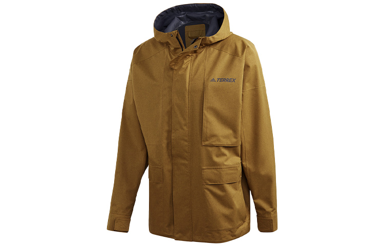 adidas Xplr 2 5L R R J Reflective Logo Waterproof Windproof Jacket Tan Men GL7400