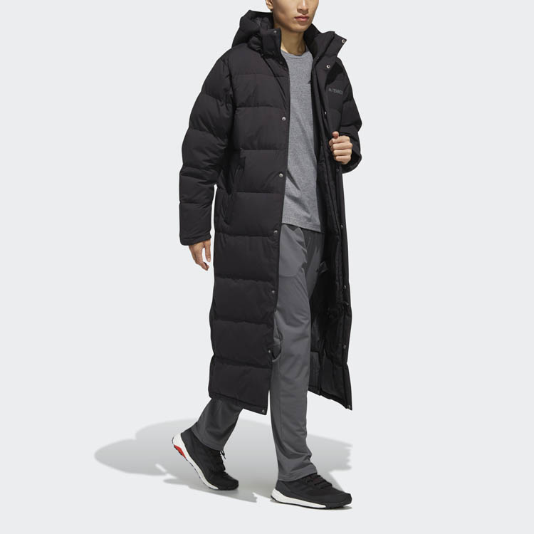 Sizing adidas XPLR Dwn Bench Long Hooded Puffer Jacket Winter Black FJ9241