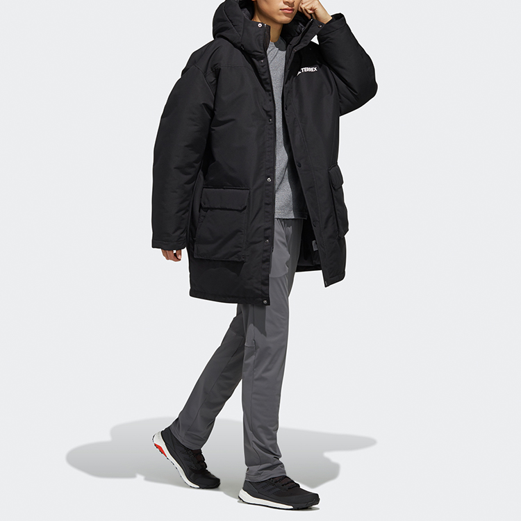 Adidas XPLR Dwn Hooded Down Jacket Winter Black EH4987 圖 6