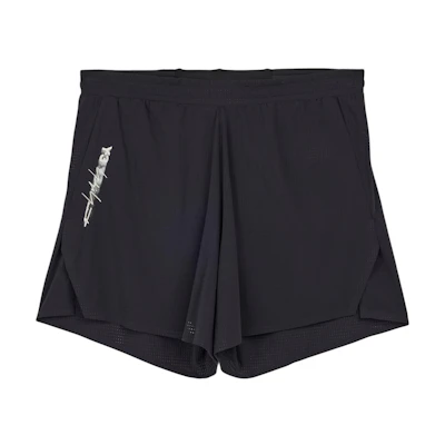 adidas Y-3 Running Shorts Black with Overlap Design and Logo. IN8747