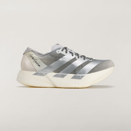 adidas Y-3 Adios Pro 4 Running Shoes Chalk White/Silver Metallic/Light Solid Grey KZ9045