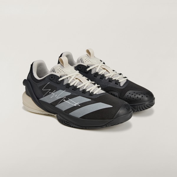 Shop Adidas Y-3 Adizero Cybersonic 2 Tennis Sneakers Black/Orbit Grey/Black JR4348