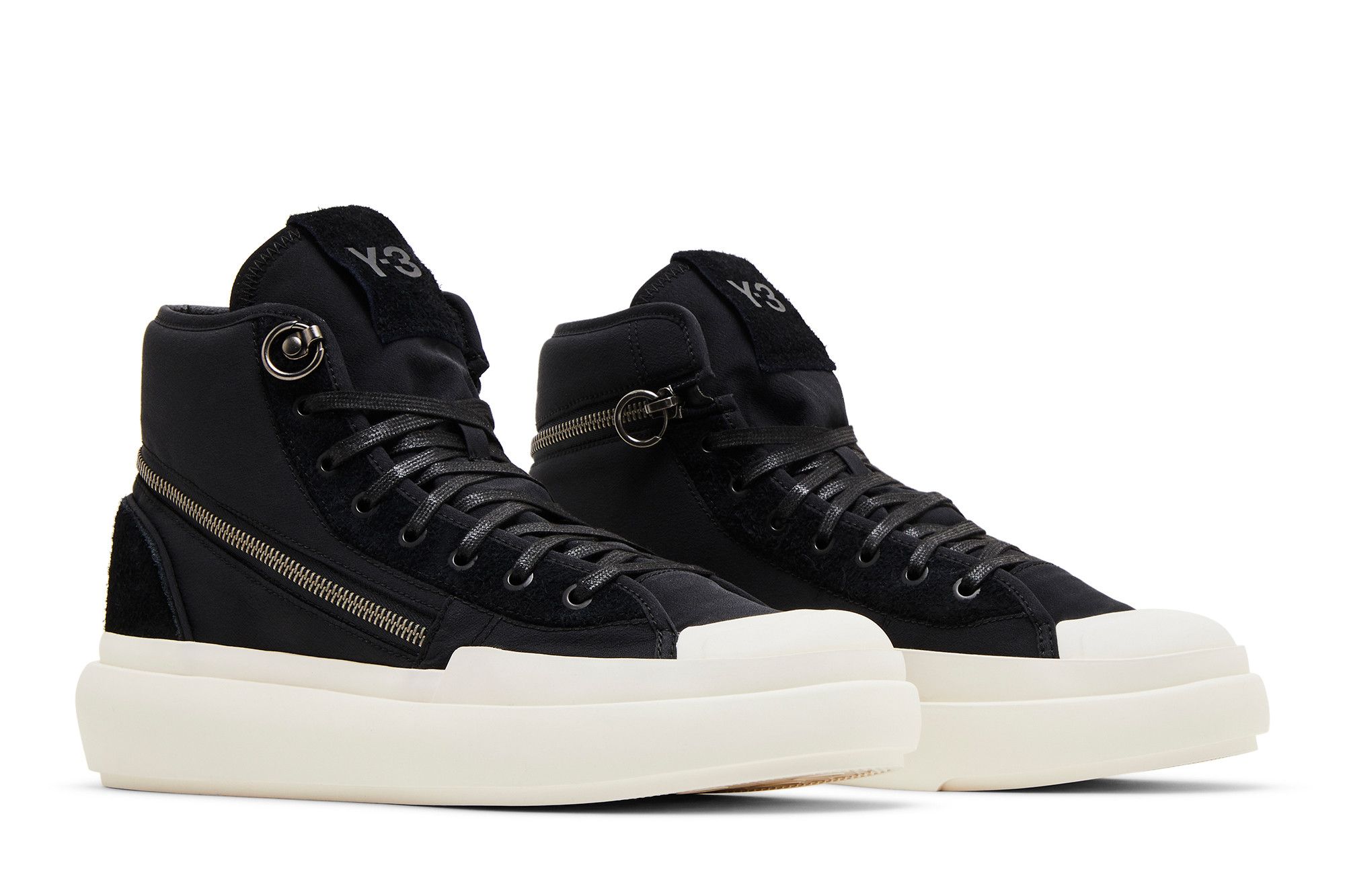 Cheap adidas Y-3 Ajatu Court High ''Schwarz Off White'' ID4208