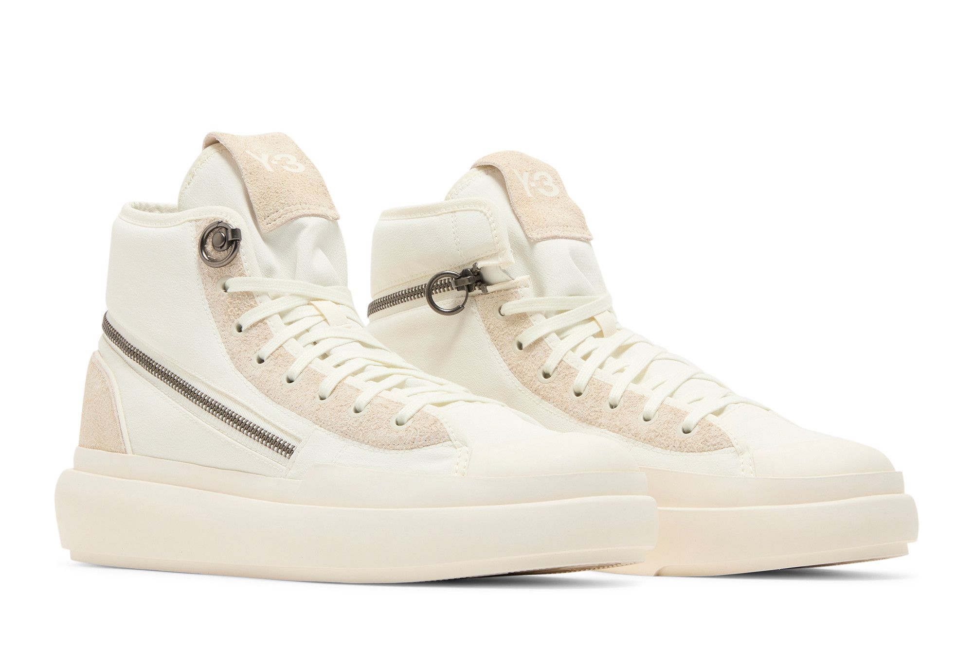 Cheap adidas Y-3 Ajatu Court High 'Blanco Roto' ID4209