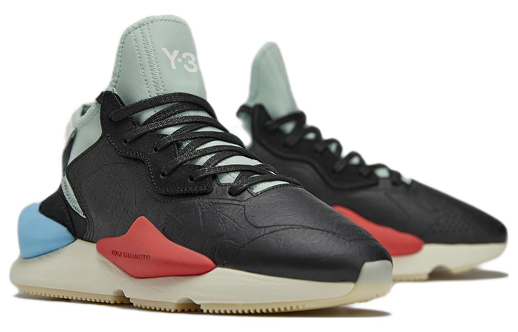 Shop adidas Y-3 Kaiwa '黑色粉綠' GX1052