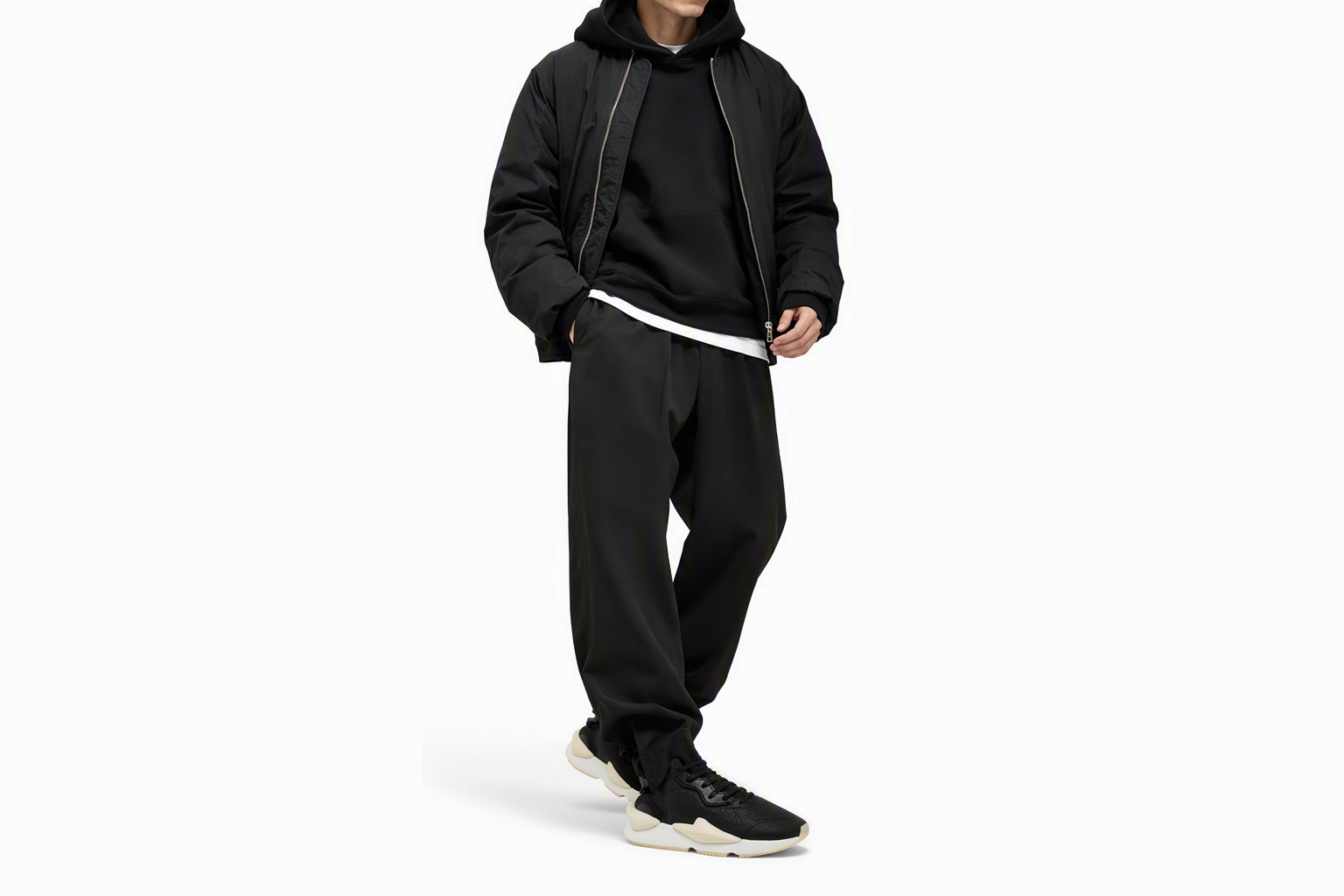 Order adidas Y-3 Kaiwa「黑色奶油白」HR1952