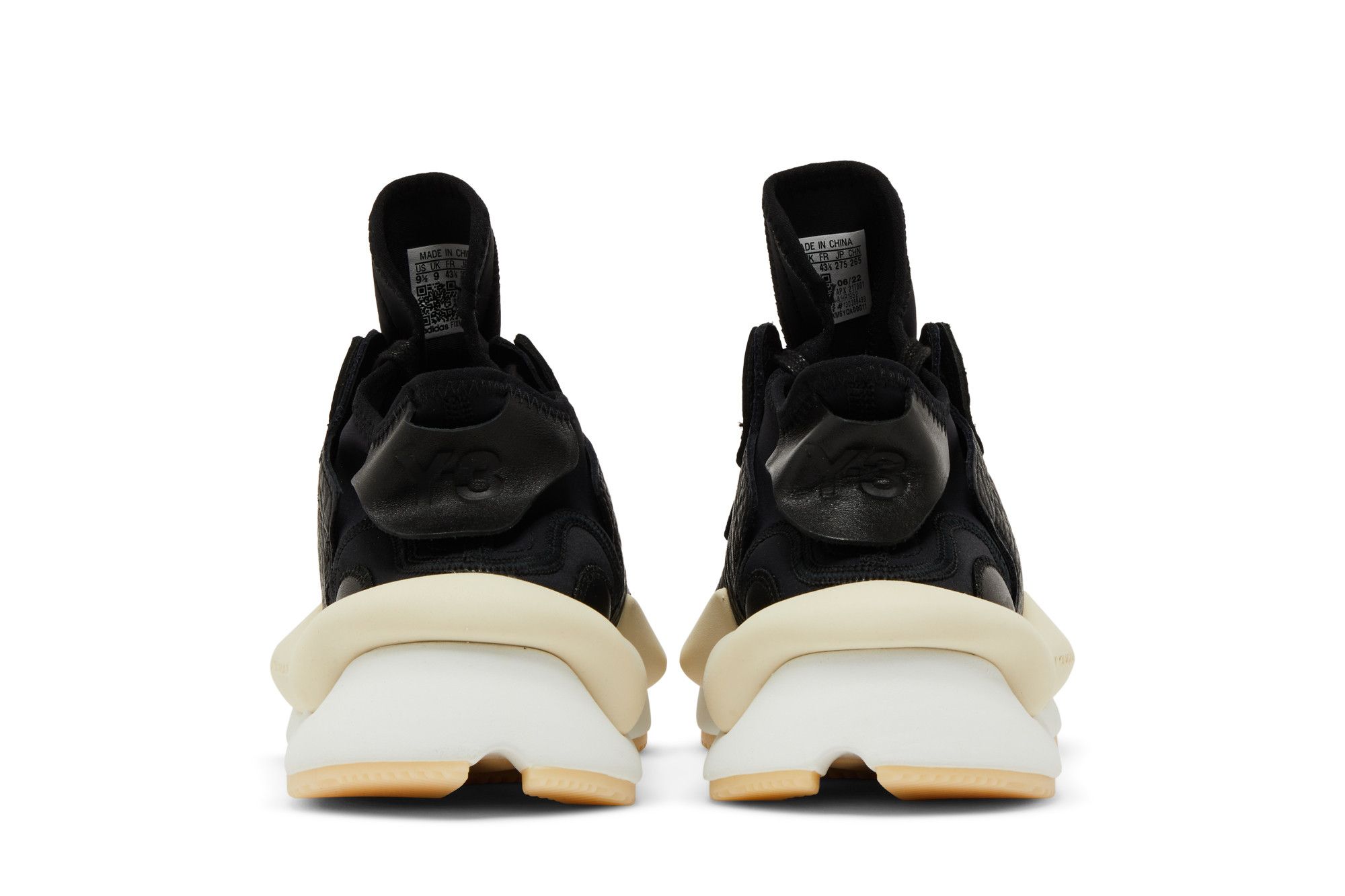 Sizing adidas Y-3 Kaiwa「黑色奶油白」HR1952