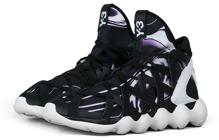 Shop 愛迪達 Y-3 Kyujo 高筒 黑色紫色白色