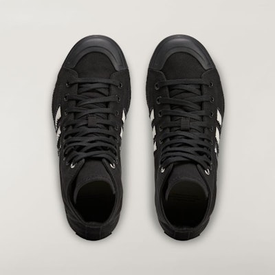 아디다스 Y-3 니짜 하이 스니커즈 블랙/블랙/오프 화이트 KK3708 Lookbook 아디다스 Y-3 니짜 하이 스니커즈 블랙/블랙/오프 화이트 KK3708