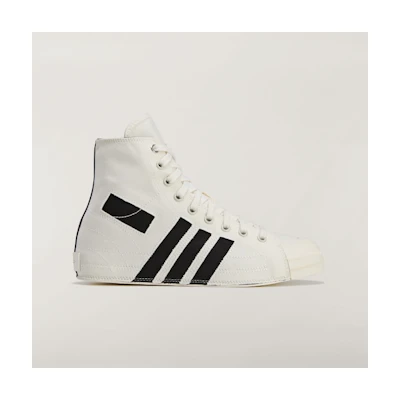 Adidas Y-3 Nizza Hi Top Sneakers Off White/Off White/Black