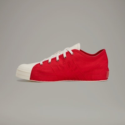 Adidas Y-3 Nizza Low Better Scarlet/Wonder White Sneakers JQ2457 Details for Adidas Y-3 Nizza Low Better Scarlet/Wonder White Sneakers JQ2457