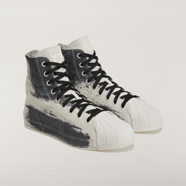 Adidas Y-3 Nizza Star High Sneakers Off White/Off White/Off White 圖 2