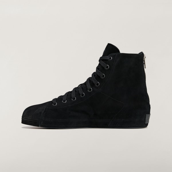 Adidas Y-3 Nizza Star High Top Sneakers Black/Black/Black 圖 6