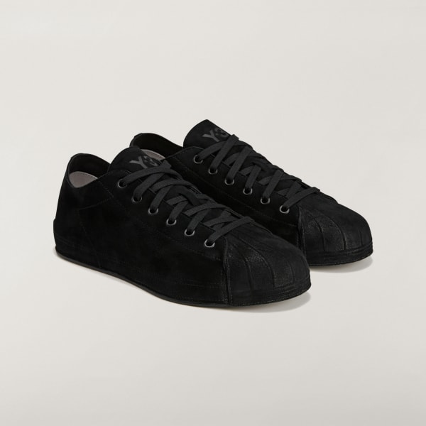 Shop Adidas Y-3 Nizza Star Lo 黑色運動鞋 KI0854