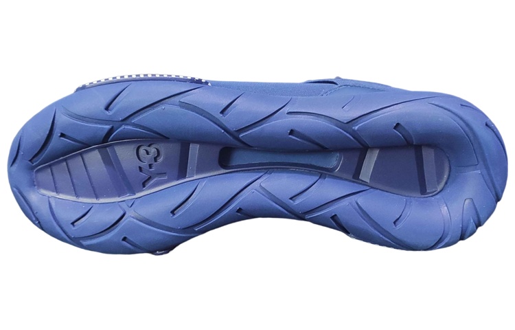 Shop Y-3 Qasa 繫帶 耐磨 高筒 運動休閒鞋 男女款 藍色