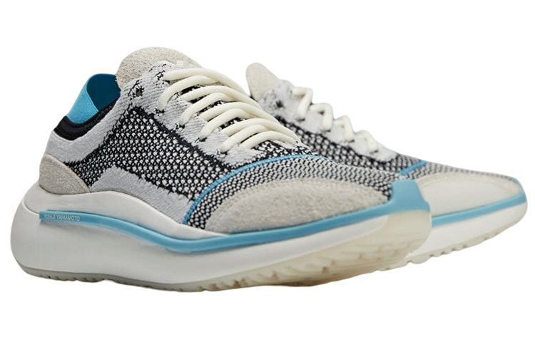 Shop adidas Y-3 Qisan 編織 '軌道灰藍' FZ6399