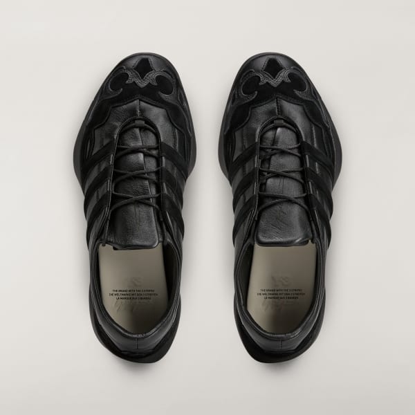 Order adidas Y-3 REGU Leder Sneaker Schwarz/Schwarz/Schwarz KI0873