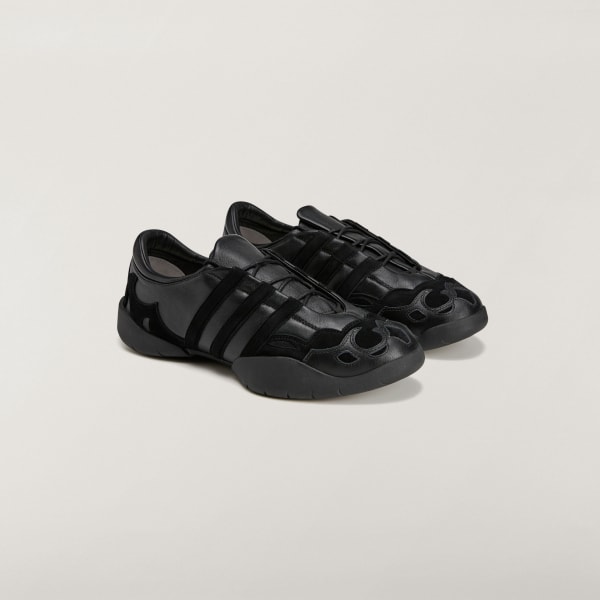 Shop adidas Y-3 REGU Leder Sneaker Schwarz/Schwarz/Schwarz KI0873