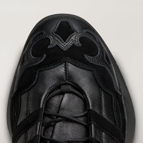 Sizing adidas Y-3 REGU Leder Sneaker Schwarz/Schwarz/Schwarz KI0873