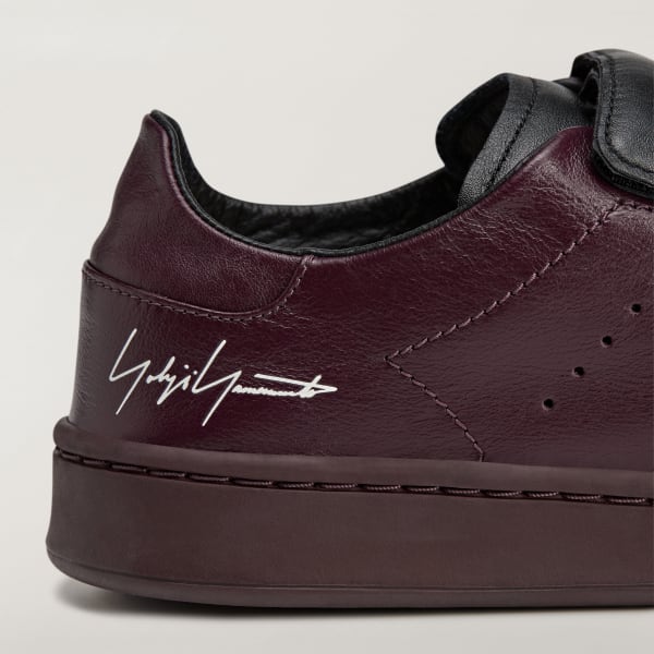 Cheap Adidas Y-3 Stan Smith 魔鬼氈運動鞋 暗紅/暗紅/黑 JR6641