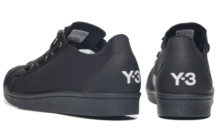 Shop 阿迪达斯 Y-3 Super Zip 黑色 休闲鞋 S82168