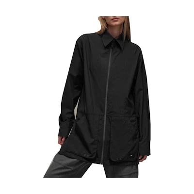 adidas Y-3 Winter Ripstop Overshirt Black Unisex Long Sleeve Zip Shirt. IL2039