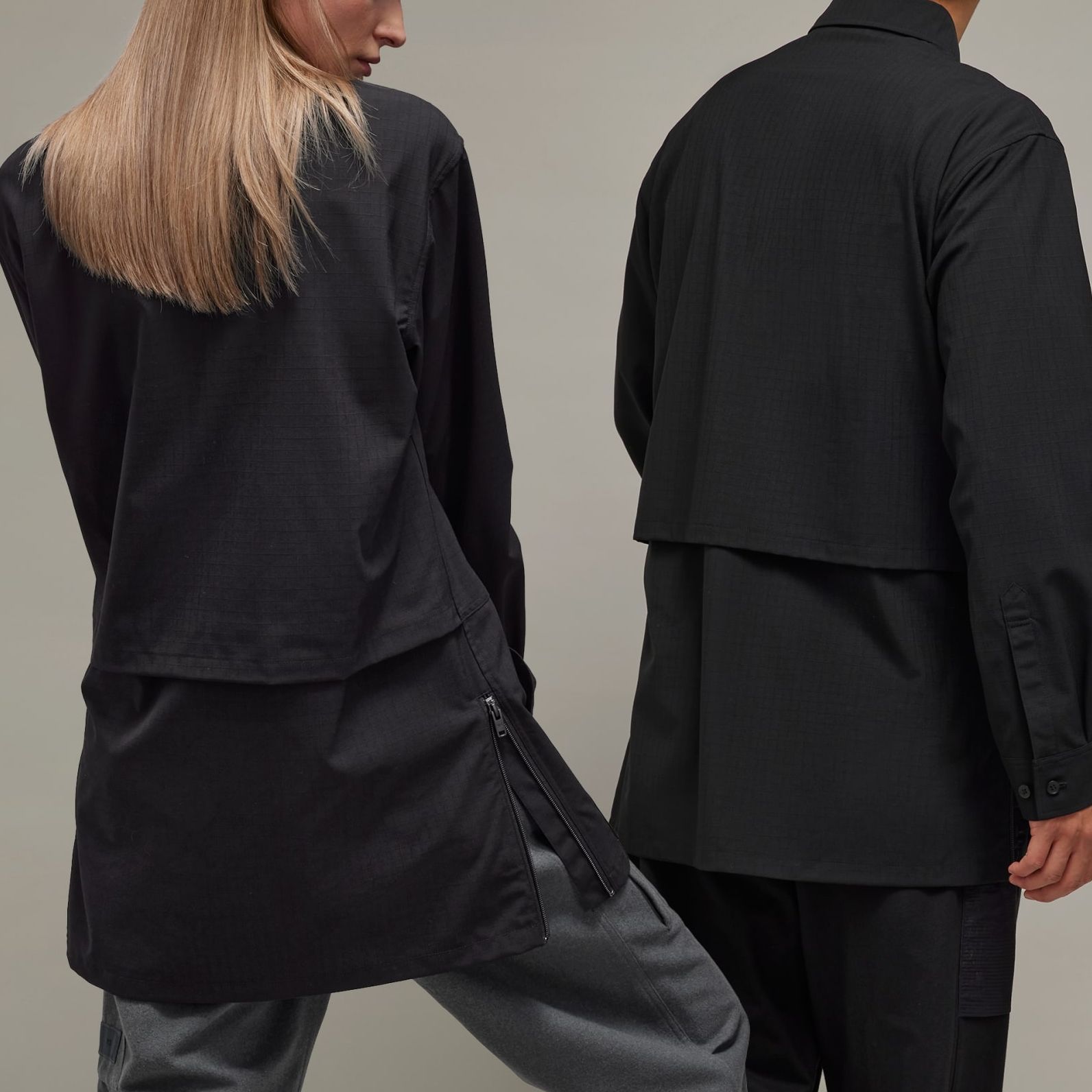 adidas Y-3 Winter Ripstop Overshirt Black Unisex Long Sleeve Zip Shirt. IL2039 圖 5