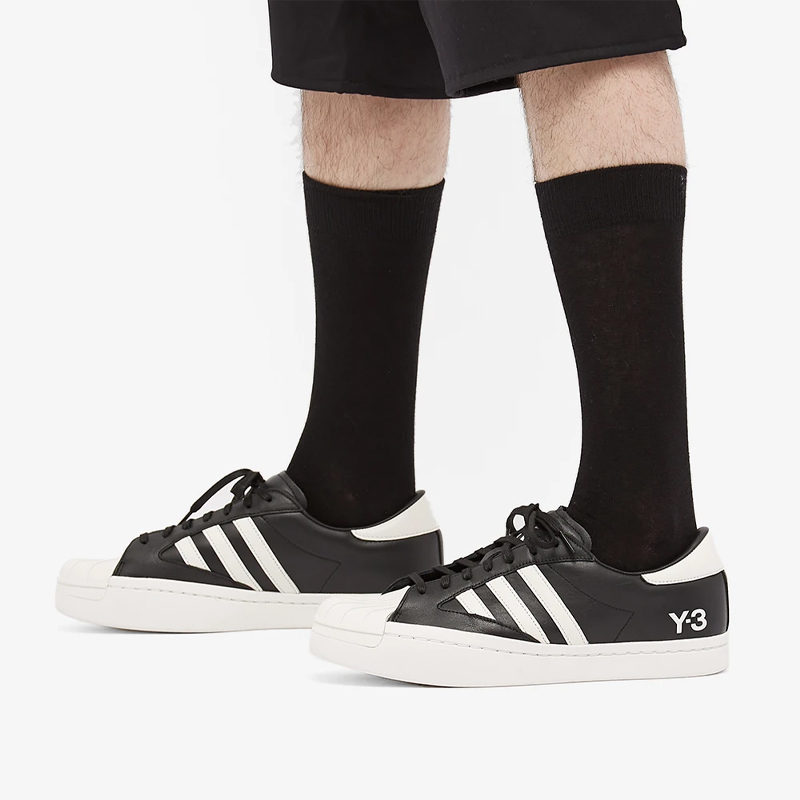 Sizing 阿迪达斯 Y-3 Yohji Star '黑白' H02578