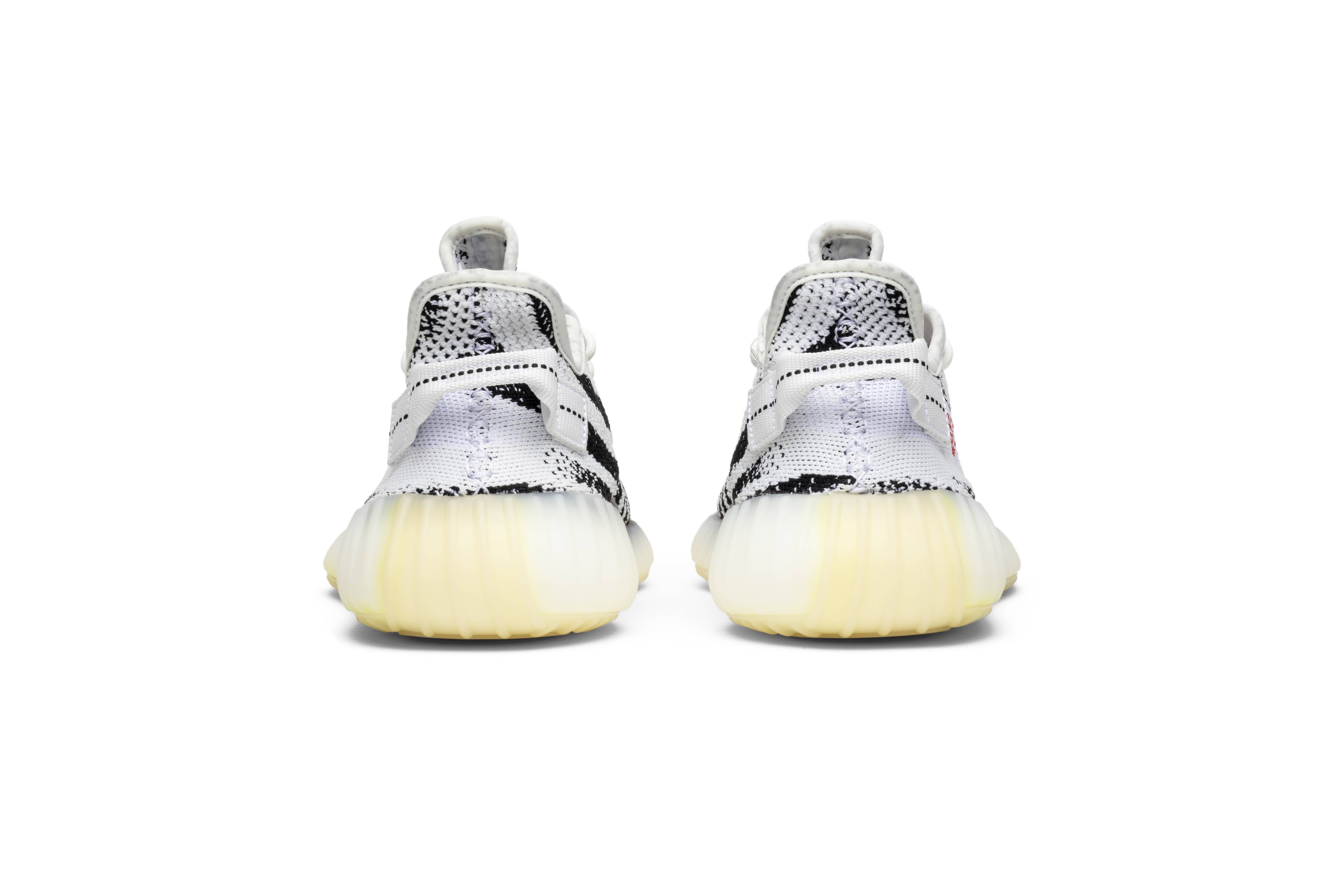 yeezy zebra heel