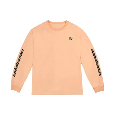 adidas Yeezy Calabasas Long Sleeves Tee Neon Orange