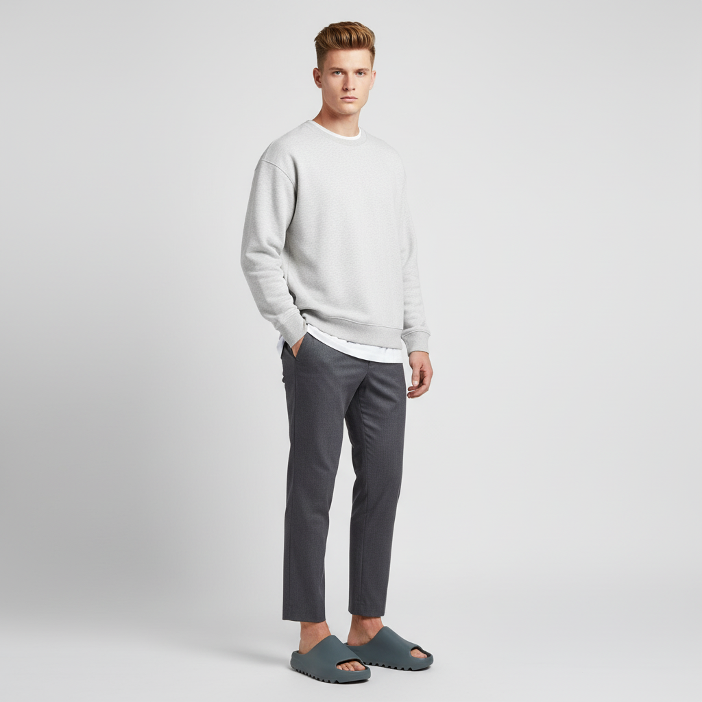 Lookbook 아디다스 이지 슬라이드 '슬레이트 그레이' ID2350 ID2350