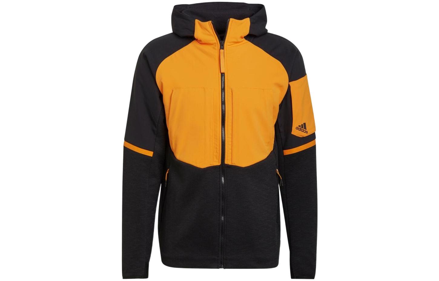 adidas Yellow Black Logo Patchwork Hoodie Jacket Japan Edition HG5860