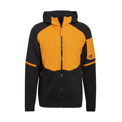 adidas Yellow Black Logo Patchwork Hoodie Jacket Japan Edition HG5860