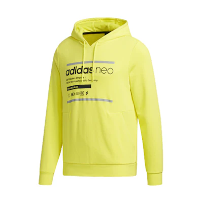 adidas Yellow Casual Pullover Hoodie FN6454
