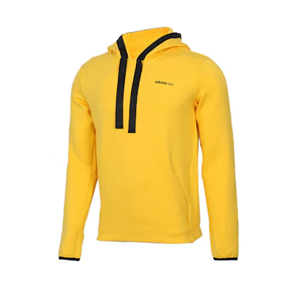 adidas Yellow Casual Sports Pullover Hoodie DW8141