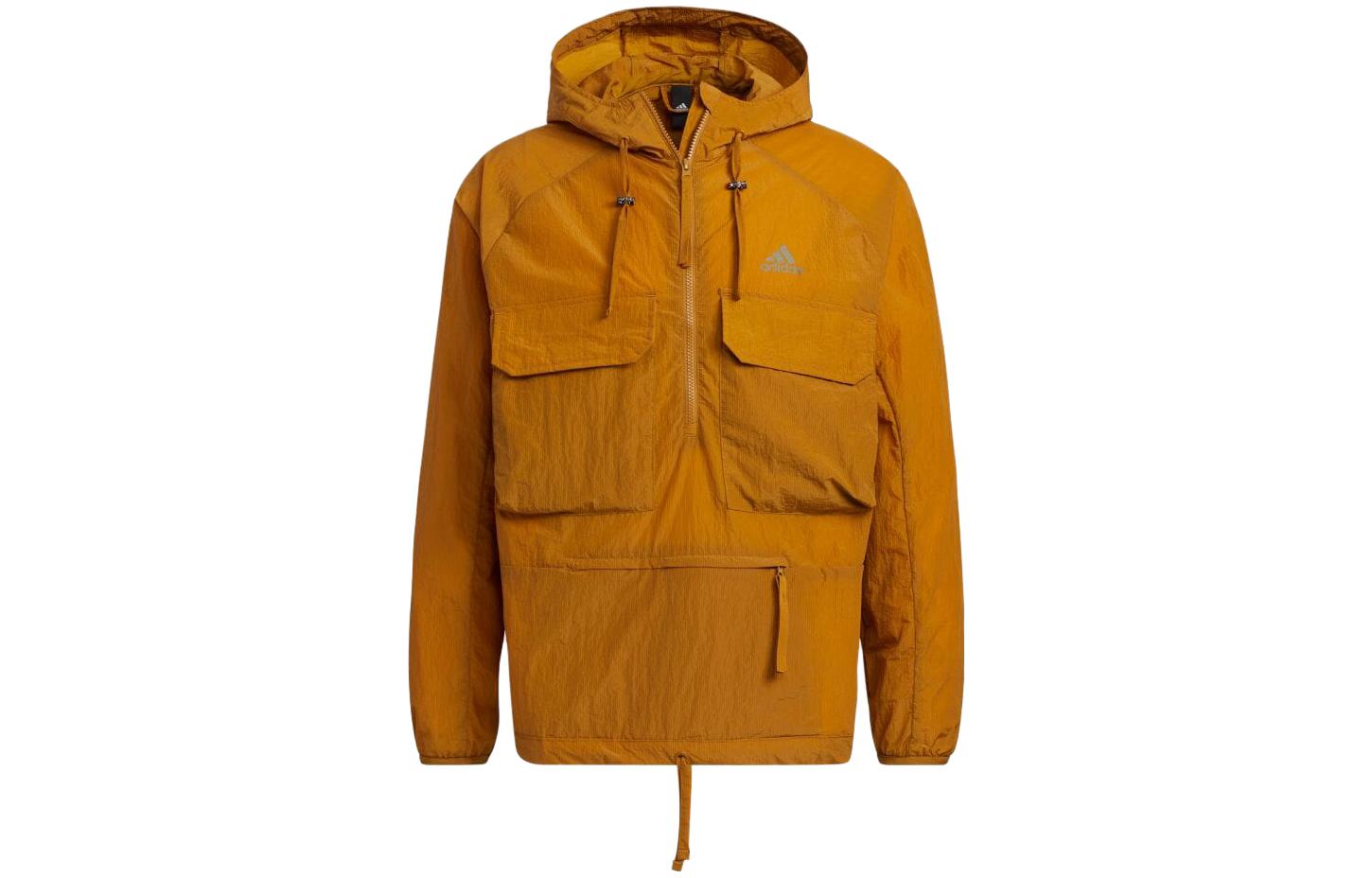 adidas Yellow Hooded Logo Zip-Up Jacket Japan Edition IA9402-JAPAN