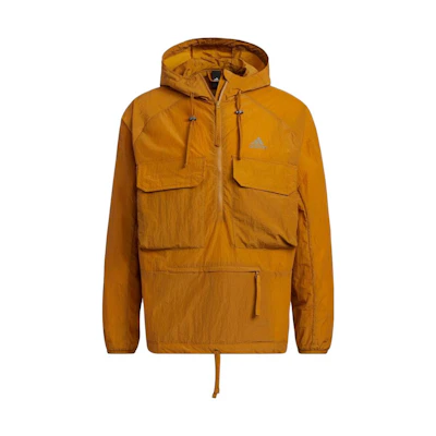 adidas Yellow Hooded Logo Zip-Up Jacket Japan Edition IA9402-JAPAN