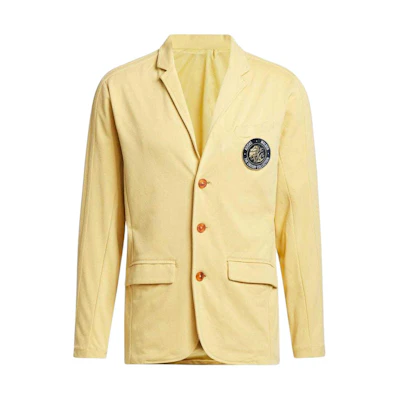 adidas Yellow Single-Breasted Long-Sleeve Blazer with Logo IP9224