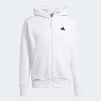 adidas Z.N.E. Premium Full-Zip Hooded Track Jacket White adidas Z.N.E. Premium Full-Zip Hooded Track Jacket White