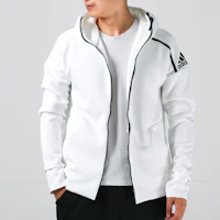 Shop adidas Z N E Hoodie 3 0 Retro Sports Jacket White - Fall Edition Asia Version CY9903